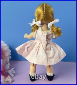 Madame Alexander-kins Doll wearing pink play dress, BKW, green eyes, pink cheeks