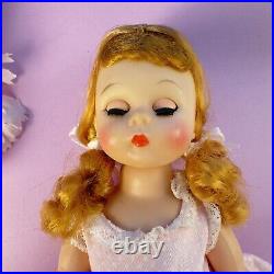 Madame Alexander-kins Doll wearing pink play dress, BKW, green eyes, pink cheeks