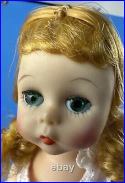 Madame Alexander-kins Doll wearing pink play dress, BKW, green eyes, pink cheeks