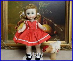 Madame Alexander-kins Vintage BKW 1950's tagged Wendy Doll Outfit withChicken