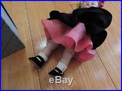 Madame Alexander-kins tagged Wendy Doll Has Fun Wearing Black Taffeta Pinafore