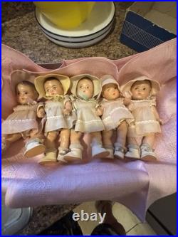 Madame alexander baby dolls vintage QUINTUPLETS