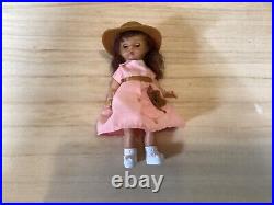 Madame alexander doll poodle skirt and hat pink dress. Brown hair