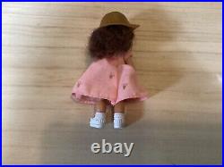 Madame alexander doll poodle skirt and hat pink dress. Brown hair