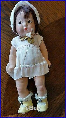 Madame alexander dolls Dionne quintuplets 7 and a half inch 1934
