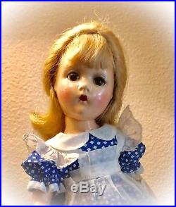 Minty Vintage Madame Alexander 14 Compo Swivel Waist Alice In Wonderland Doll