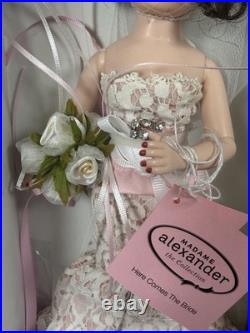 NIB 2015 Madame Alexander Cissette HERE COMES THE BRIDE #69771 Brunette 10 Doll