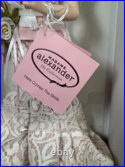 NIB 2015 Madame Alexander Cissette HERE COMES THE BRIDE #69771 Brunette 10 Doll