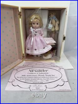 NRFB 2002 Madame Alexander 80th Anniversary Wendy Trunk Set FAO Schwarz #35215