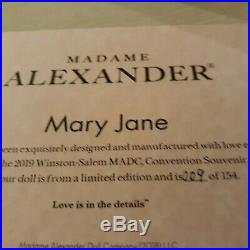 NRFB Mary Jane the MADC 2019 Convention Souvenir Doll