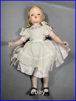 Original Madame Alexander 17 inch Alice In Wonderland Doll Outfit Maggie Face