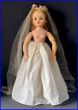Original Vintage 1950's Madame Alexander 16 Elise Bride Doll Tagged Outfit