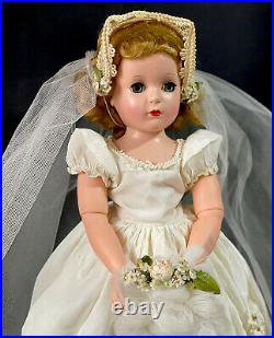 Original Vintage 1950's Madame Alexander 16 Wendy Bride Doll Tagged Outfit