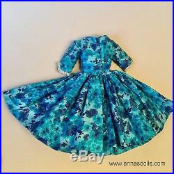 Original Vintage 1958 Madame Alexander Cissy Doll Dress Blue Camellia Variation