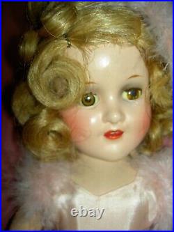 PRETTY composition 14 sgnd & tgd. SONJA HENIE, Mme Alexander doll with ice skates