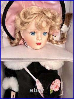 Porcelain Madame Alexander Blonde Braids McGuffey Ana Doll Winter Outfit box