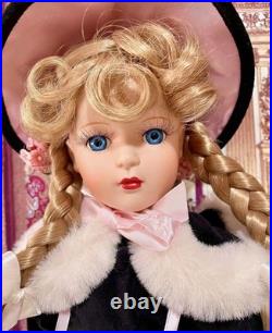 Porcelain Madame Alexander Blonde Braids McGuffey Ana Doll Winter Outfit box
