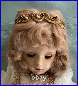 RARE 1948 MADAME ALEXANDER FAIRY QUEEN' All Original 14 Inches HP-FREE SHIP