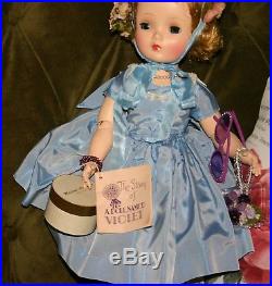 RARE 1954 18 Madame Alexander SWEET VIOLET Walking Doll withCissy Face + extras