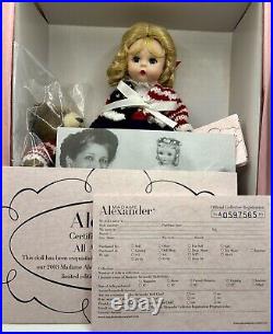 RARE Madame Alexander 8 Doll, All American Wendy, NIOB withTag, COA & Reg Cards