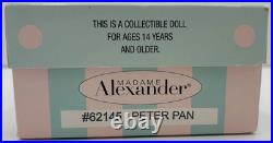 RARE Madame Alexander Doll Peter Pan Cathy Rigby Disney New In Box 2012 8 62145