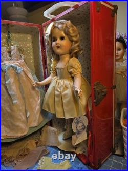 RARE! Madame Alexander Sonja Henie Composite Skater 1930s Doll and Travel Case
