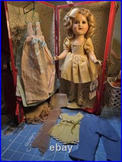 RARE! Madame Alexander Sonja Henie Composite Skater 1930s Doll and Travel Case