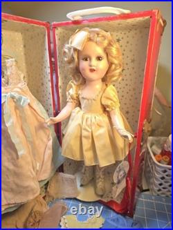 RARE! Madame Alexander Sonja Henie Composite Skater 1930s Doll and Travel Case
