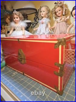 RARE! Madame Alexander Sonja Henie Composite Skater 1930s Doll and Travel Case