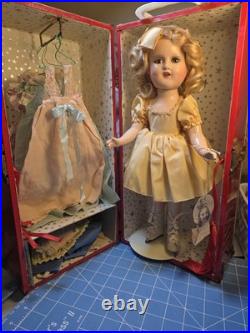 RARE! Madame Alexander Sonja Henie Composite Skater 1930s Doll and Travel Case