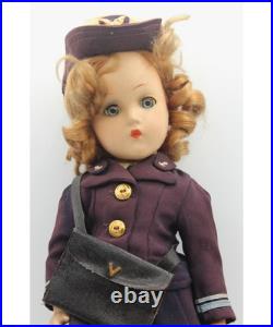 RARE Military Wave Composition Doll WWII Please Read