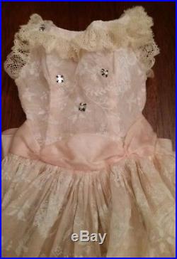 RARE! Sheer Pink Birdcage Sun Dress for Vintage MA Cissy Doll