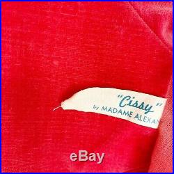 RARE Vintage Madame Alexander CISSY Rose Velvet Coat from 1955