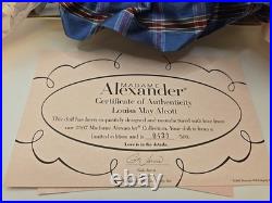 Rare LE Madame Alexander Louisa May Alcott 47030 8' Doll WithBox, COA 439 Of 500
