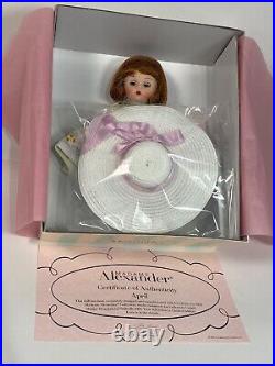 Rare Madame Alexander April 31705 8 inch Doll With Box, Stand, Accessories, COA