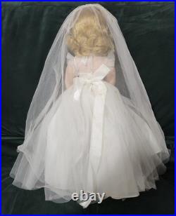 Rare Madame Alexander Blonde Binnie Winnie Wendy Medici Bride Doll Cissy Face