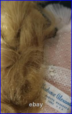 Rare Madame Alexander Blonde Binnie Winnie Wendy Medici Bride Doll Cissy Face