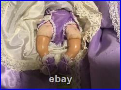 Rare. Madame Alexander baby dolls 14 inches molded hair please music