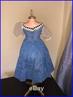 Rare Tagged 1955 Blue Dotted Swiss First year Madame Alexander 20 Cissy Dress