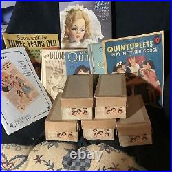 Rare/Vintage DIONNE QUINTS Dolls/1936 Madame Alexander Quintuplets 7Composition