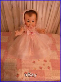 Rare Vintage Madame Alexander 23 Kathy Baby Doll Original Clothes & Pacificer