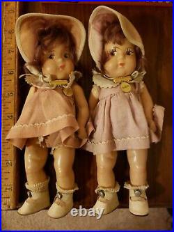 Rare Vintage Madame Alexander 8 Dionne Quintuplet Dolls 1930s Original