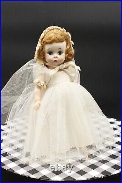Rare Vintage Orig 1954 Madame Alexander 7.5 SLW Wendy Kin Bride Doll Tagged 575