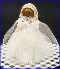 Rare Vintage Orig 1954 Madame Alexander 7.5 SLW Wendy Kin Bride Doll Tagged 575