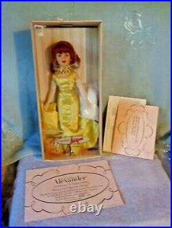Rare-original Madame Alexander Jacqueline In Gold-box&coa! One Owner! Excellent