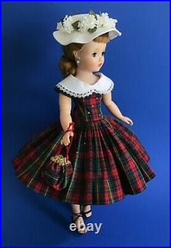 Replica Plaid Dress, Hat & Purse for Madam Alexander Cissy Revlon 20 (No Doll)
