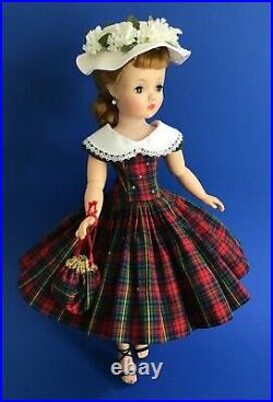 Replica Plaid Dress, Hat & Purse for Madam Alexander Cissy Revlon 20 (No Doll)