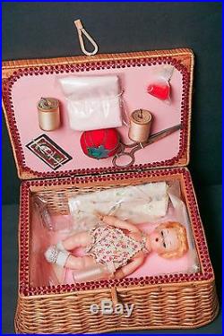 SALE Madame Alexander FAO SCHWARZ 1965-66 Only Alexanderkin Sewing Box with Doll