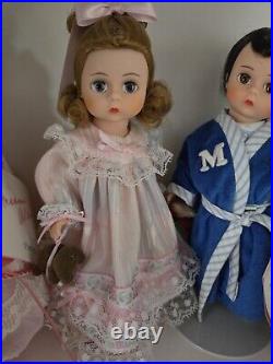 SET of 9 Madame Alexander Peter Pan Collection Dolls PLUS Nana-NO BOX-SEE DESC