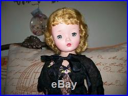 STUNNING Vintage 20 Madame Alexander Cissy Doll in Original Box Black Negligee